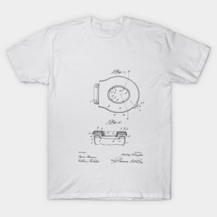 Sanitary Toilet Seat Vintage Patent Hand Drawing T-Shirt